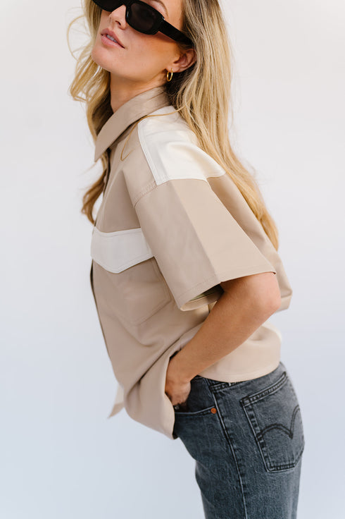 Dazed Babe Leather Top